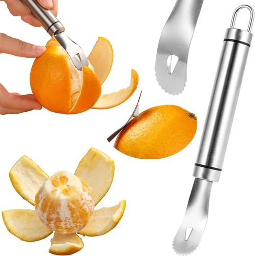 Stainless steel orange - orange, peeler