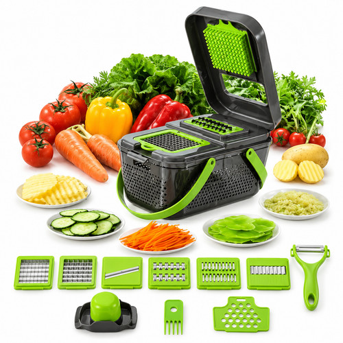 Vegetable chopper - 22-in-1,