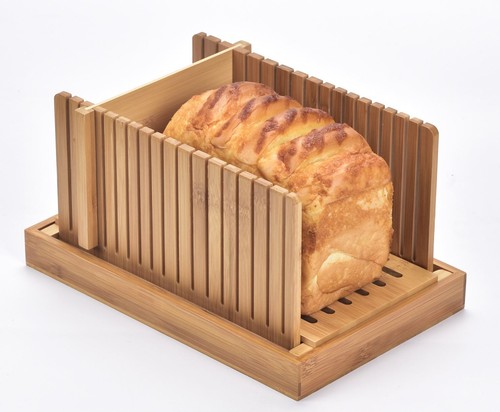 Bamboo bread slicer - bamboo,