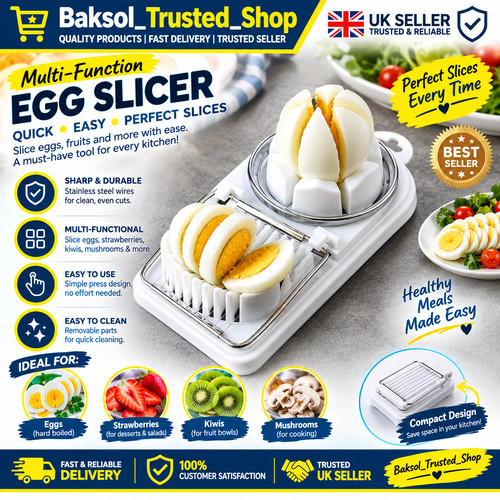 Egg slicer stainless steel - slicer,