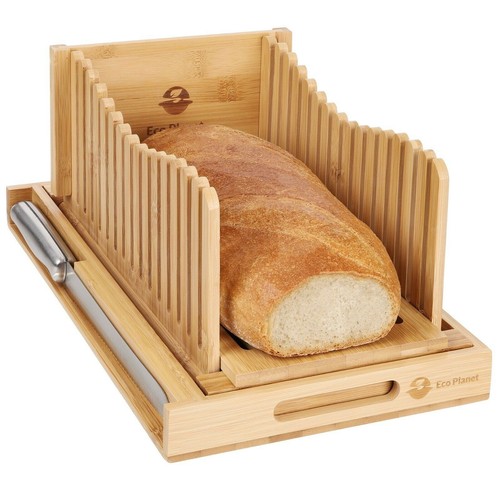Eco bamboo bread slicer wooden - eco,