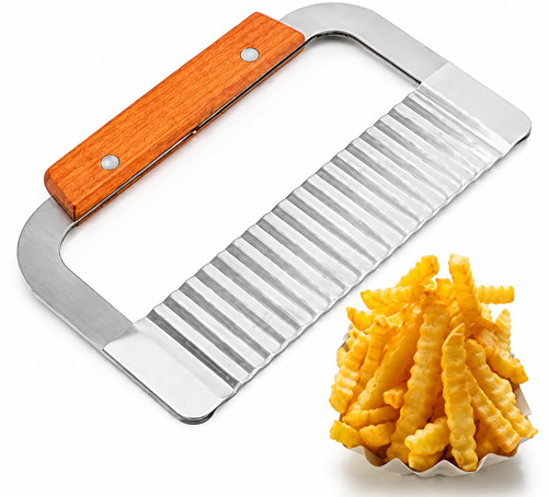 Crinkle cutter wavy potato - crinkle,