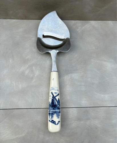 Vintage delft blue windmill - blue,